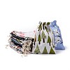Polycotton(Polyester Cotton) Packing Pouches Drawstring Bags ABAG-T007-02-1
