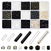   15 Style Glass Seed Round & Bugle Beads SEED-PH0001-86-1