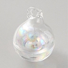 High Borosilicate Glass Bottle Pendants LS-GLAA-WH0010-02E-1