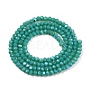 Electroplate Opaque Solid Color Glass Beads Strands EGLA-A044-P1mm-L31-3
