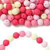 Rubberized Style Opaque Acrylic Beads LS-MACR-CJC0009-02E-1