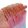 Transparent Painted Glass Beads Strands DGLA-A034-T1mm-A19-2