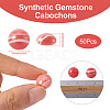 Synthetic Rhodochrosite Cabochons G-R416-12mm-17-3