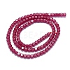 Lab Grown Red Corundum Beads Strands G-G106-N01-01-1-2