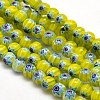 Round Millefiori Glass Beads Strands LK-P001-M-2