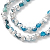 Electroplate Glass Beads Strands EGLA-YW0002-B02-2