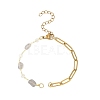 304 Stainless Steel Paperclip Chain Bracelet Making AJEW-JB01434-02-1