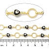 Rack Plating Brass Enamel Link Chains CHC-P012-09G-03-2