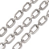 304 Stainless Steel Rectangle Link Chains CHS-S012-26P-A-1