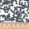 6/0 Electroplated Iris Round Glass Seed Beads X-SEED-A009-4mm-605-4