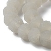Imitation Jade Solid Color Glass Beads Strands EGLA-A034-J6mm-MD10-4