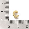 Rack Plating Brass Micro Pave Clear Cubic Zirconia Beads KK-G500-30G-C-3