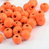 Dyed Natural Wood Beads WOOD-S662-6x7mm-A07-1