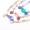 Personalized Acrylic Cable Chain Necklaces NJEW-JN03352-1