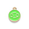 Alloy Enamel Pendants ENAM-S124-01A-06D-2