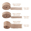 3 Rolls 3 Styles Burlap Ribbon OCOR-YS0001-04-3