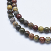 Natural Polychrome Jasper/Picasso Stone/Picasso Jasper Beads Strands G-E444-43-4mm-3