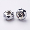 Electroplate Glass European Beads LS-GDA002-33-2