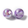 Opaque Two-tone Acrylic Beads OACR-G015-04-3