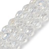 Transparent Electroplate Glass Beads Strands LS-EGLA-N013-T4mm-B01-1