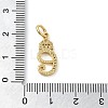 Brass Micro Pave Cubic Zirconia Pendants KK-M273-01G-E-3