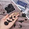 36Pcs 6 Style Halloween Theme Alloy Enamel Pendants FIND-SC0004-37-3