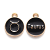 Alloy Enamel Pendants ENAM-S124-01A-08C-1