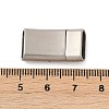 304 Stainless Steel Snap Lock Clasps STAS-U055-02C-P-3