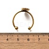 304 Stainless Steel Open Cuff Ring Components X-STAS-M057-01F-G-3