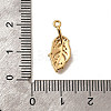 Brass Micro Pave Cubic Zirconia Pendants X1-KK-B152-13C-G-3