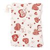 Christmas Theme Cotton Fabric Cloth Bag ABAG-H104-B03-2