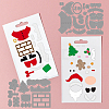 Christmas Theme Carbon Steel Cutting Dies Stencils DIY-WH0309-1201-3