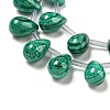 Natural Malachlite Beads Strands G-Q185-A01-02-4