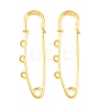 Iron Safety Pins Brooch Findings IFIN-Z005-02G-02-1