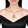 Fashion Brass Pendant Necklaces NJEW-BB23111-2