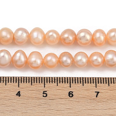 Natural Cultured Freshwater Pearl Beads Strands PEAR-I007-07Y-01B-1
