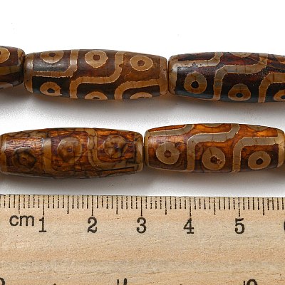 Tibetan Style dZi Beads Strands G-P526-C03-1