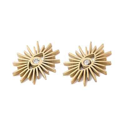 Ion Plating(IP) 304 Stainless Steel Cabochons STAS-Q215-51G-1