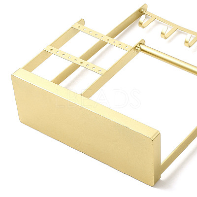 Rectangle Iron Jewelry Display Stands ODIS-F001-01G-1