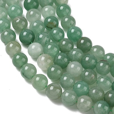 Natural Green Aventurine Beads Strands G-E380-02-8mm-1