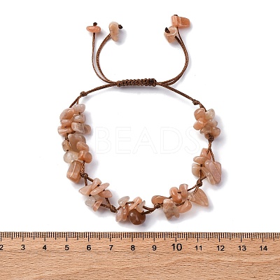 Adjustable Natural Gemstone Braided Bead Bracelets for Women BJEW-U035-02-1