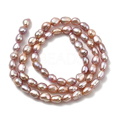 Natural Cultured Freshwater Pearl Beads Strands PEAR-I007-01P-04A-1
