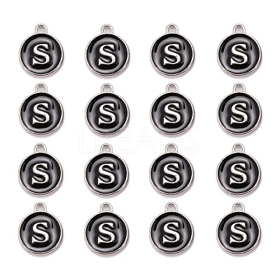 Platinum Plated Alloy Charms ENAM-S118-02S-P-1