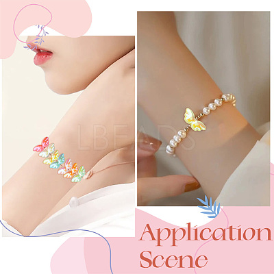100Pcs Opaque UV Plating Acrylic Beads PACR-PA0001-01-1