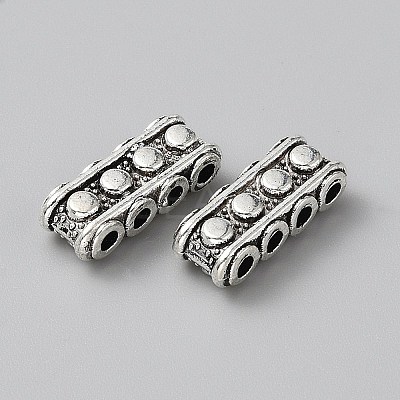 Tibetan Style Alloy Slide Charms FIND-WH0126-600B-AS-1
