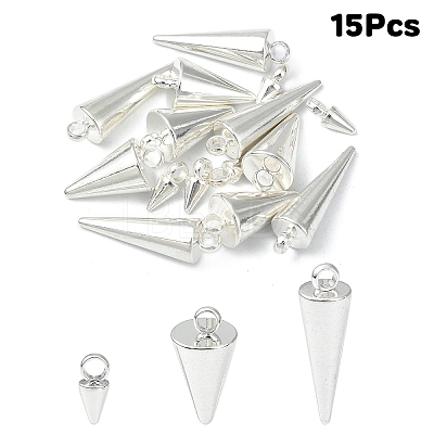 15Pcs 3 Styles 304 Stainless Steel Pendants STAS-YW0002-71S-1