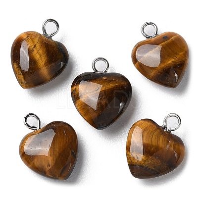 Natural Tiger Eye Pendants G-E603-01P-06-1