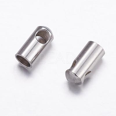 Tarnish Resistant 304 Stainless Steel Cord Ends STAS-P161-09-3mm-1
