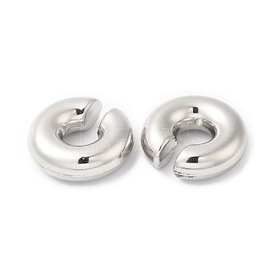 Rack Plating Brass Round Cuff Earrings EJEW-R150-01P-1