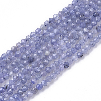 Natural Tanzanite Beads Strands G-S361-2mm-008-1